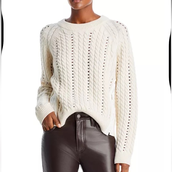 Derek Lam Sweaters - Derek Lam 10 Crosby New Aitana Lace Up Wool Sweater